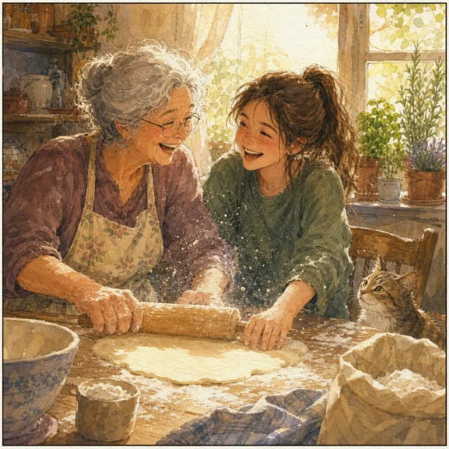 Watercolour Storybook style example